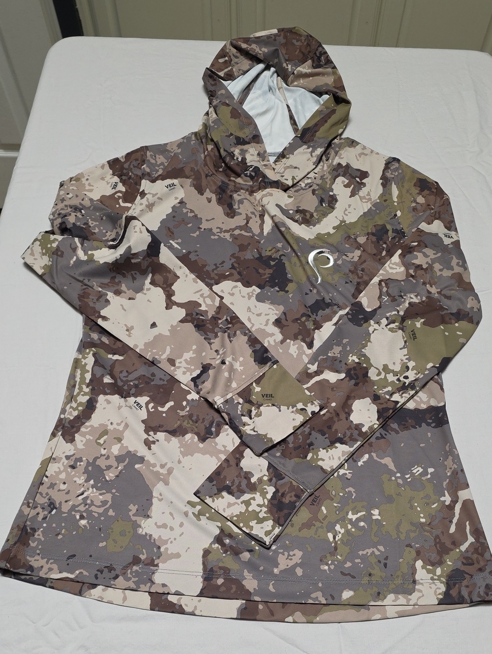 Camo Pullover Utility Hooded Jacket - Brown/Olive
